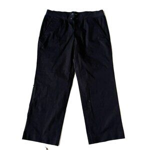 ScotteVest Womens XL Margaux Cargaux Everyday Pant Black NEW Pockets Pull On